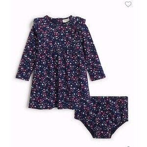 J. Crew CREWCUTS Size 18-24 Months Hearts Dress & Bloomers Cotton CF553 NWT
